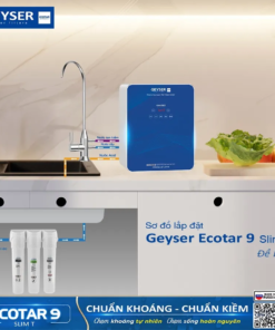 Sơ đồ lắp đặt Geyser Ecotar 9 Slim T để bàn